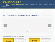 Tablet Screenshot of fahrschule-krengel.de